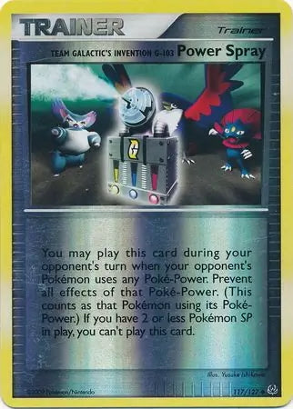 Platinum Power Spray #117/127 reverse holo